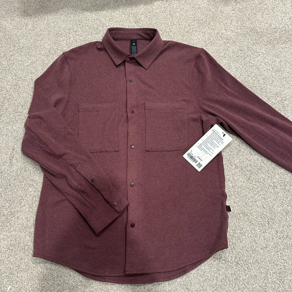 Lululemon Burgundy Long Sleeve Soft Knit Overshirt (BRAND NEW WITH TAGS)